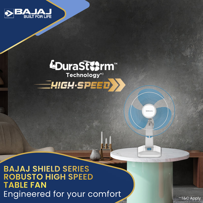 Bajaj Robusto HS 400mm Table Fan