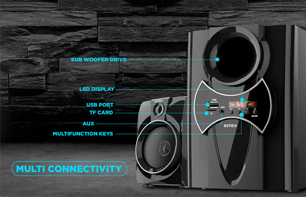 INTEX 2650 Pro FMUB 4.1 CH Multimedia Speaker