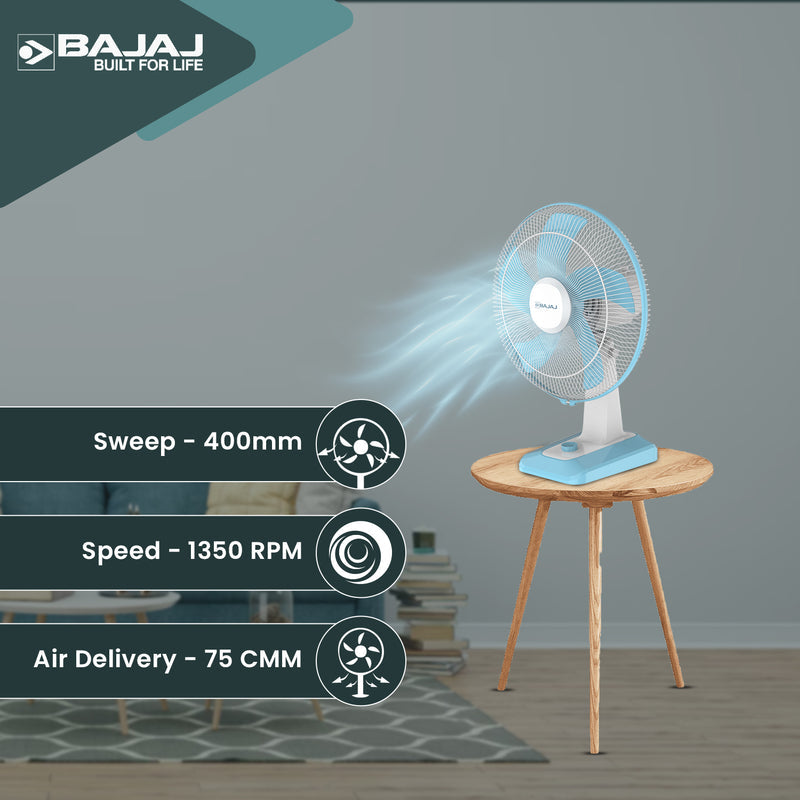 Bajaj Penta Robusto 400mm Table Fan