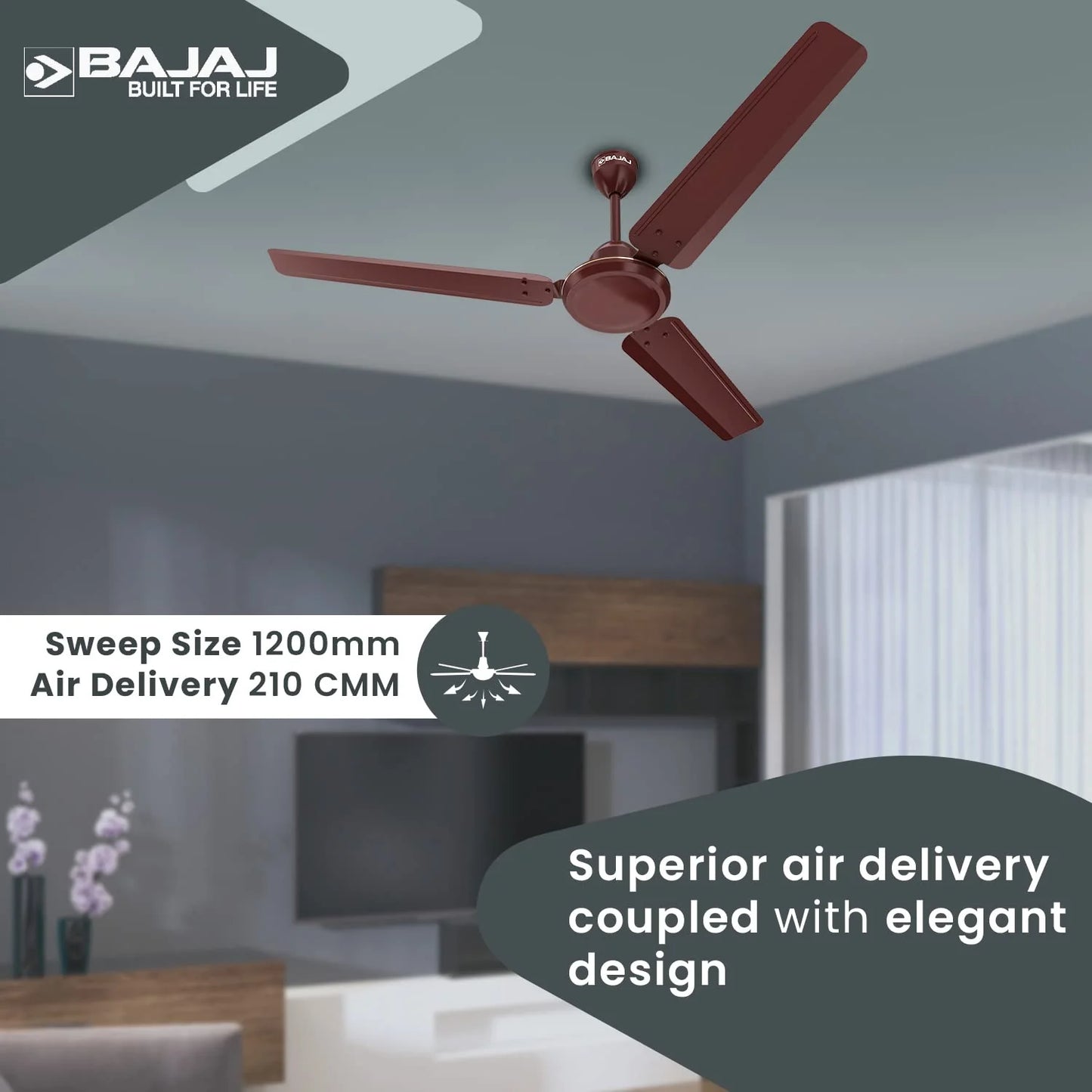 Durato 12S1 Brown Bajaj Celling fan