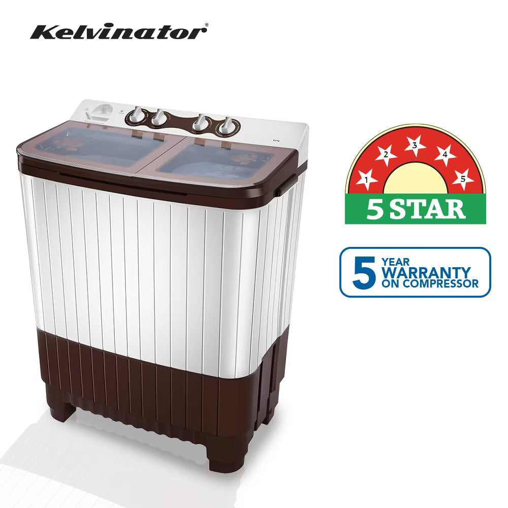 Kelvinator 8.5 Kg Semi-Automatic Top-Load Washing Machine (Model: KWS-A850CB)
