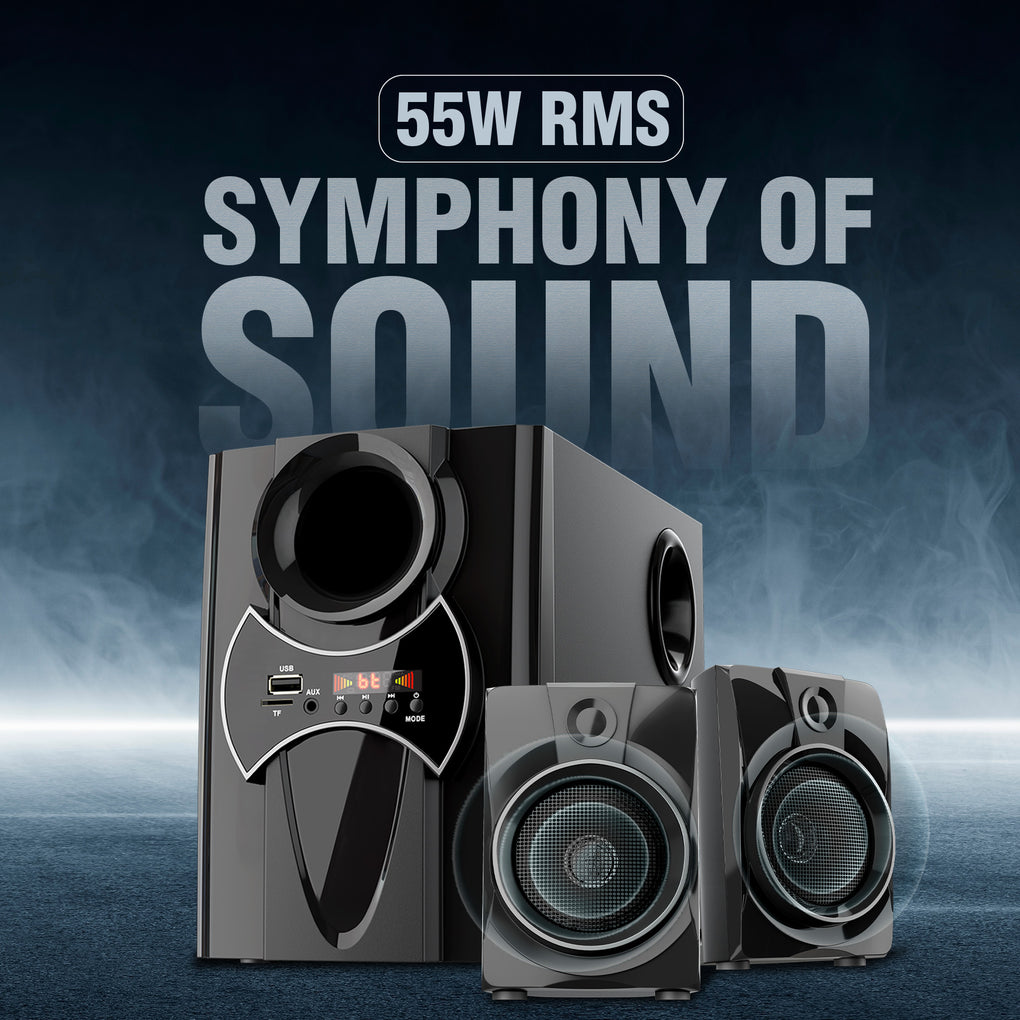 INTEX 2100 Pro FMUB | 2.1 CH Multimedia Speaker