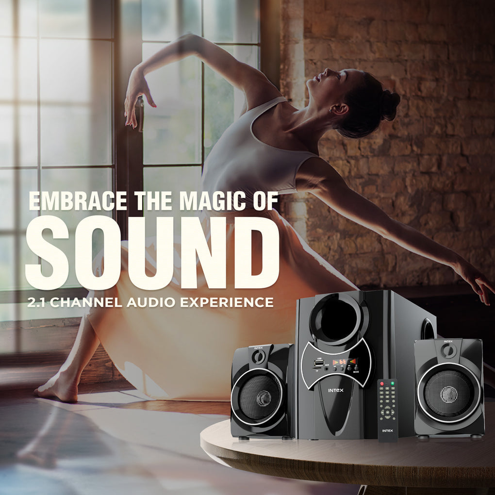 INTEX 2100 Pro FMUB | 2.1 CH Multimedia Speaker