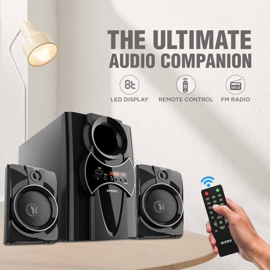 INTEX 2100 Pro FMUB | 2.1 CH Multimedia Speaker