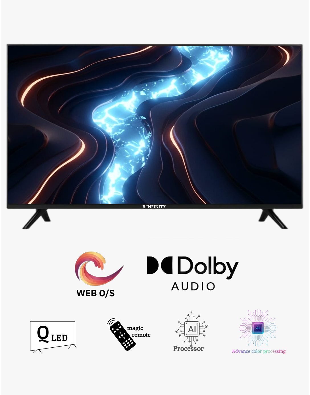 R INFINITY 85 INCH QLED WebOS TV