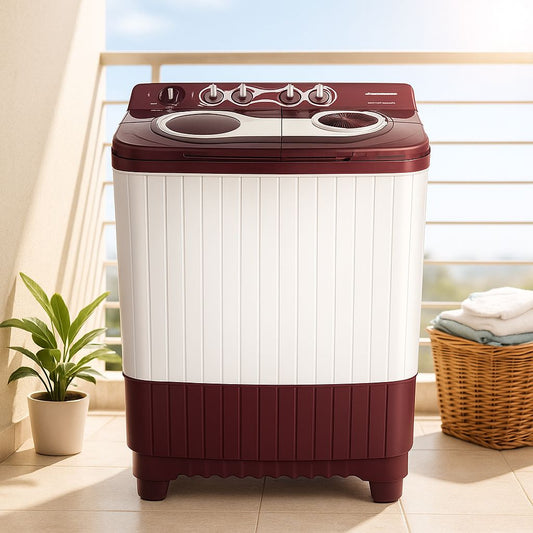 Kelvinator 8.5 Kg Semi-Automatic Top-Loading Washing Machine (Model: KWS-A850BR)