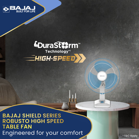 Bajaj Robusto HS 400mm Table Fan