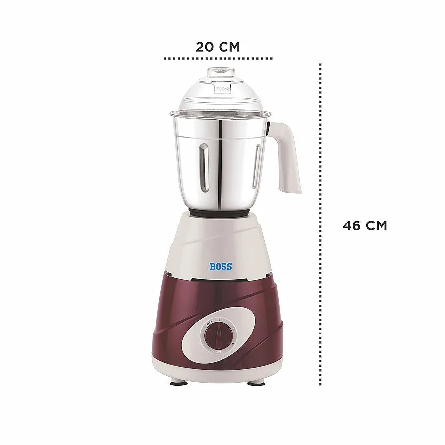 Boss mixer-grinder 550-watt+3 jar