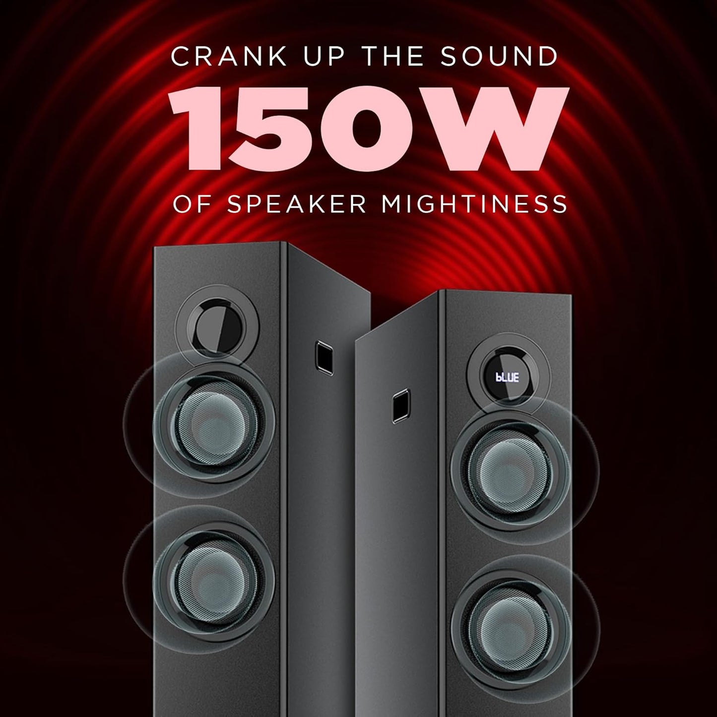 Intex 1500-D Multimedia 150 Watt Bluetooth Tower Speaker