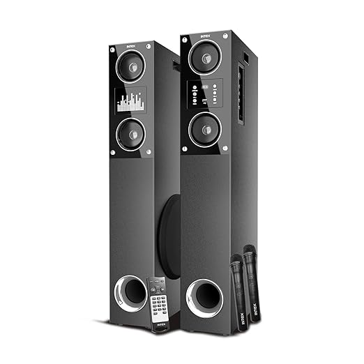 Intex Dual Tower Speaker TITAN2000 (D) 200 Watt Bluetooth Tower Speaker
