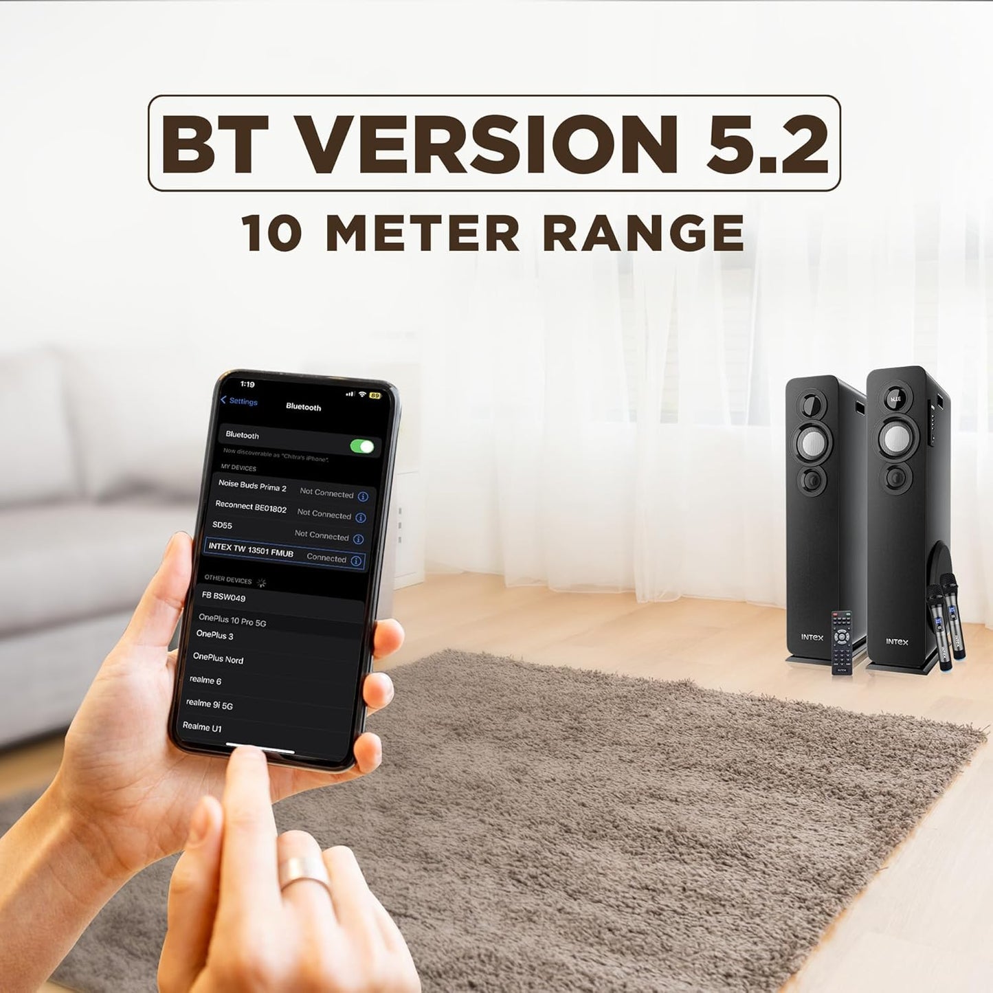Intex TITAN1400 D Dual Tower Bluetooth Speaker 140W