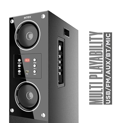 Intex Dual Tower Speaker TITAN2000 (D) 200 Watt Bluetooth Tower Speaker
