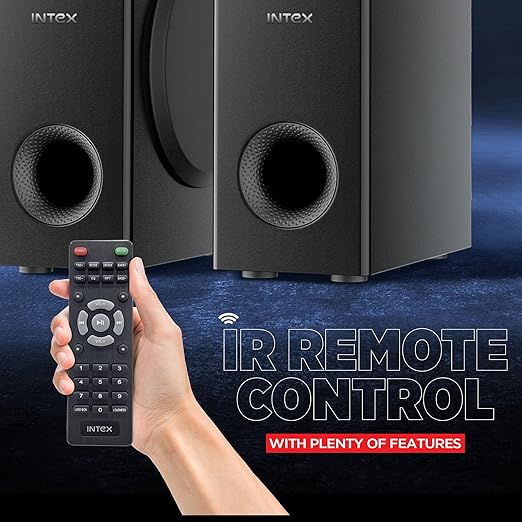 INTEX 1000-D Multimedia 100 Watt Bluetooth Dual Tower Speaker |