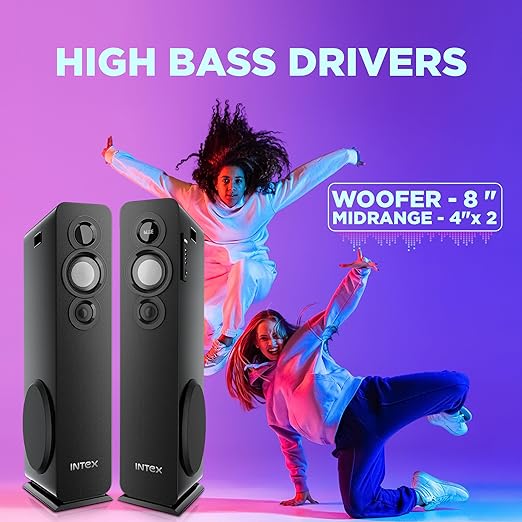Intex TITAN1400 D Dual Tower Bluetooth Speaker 140W