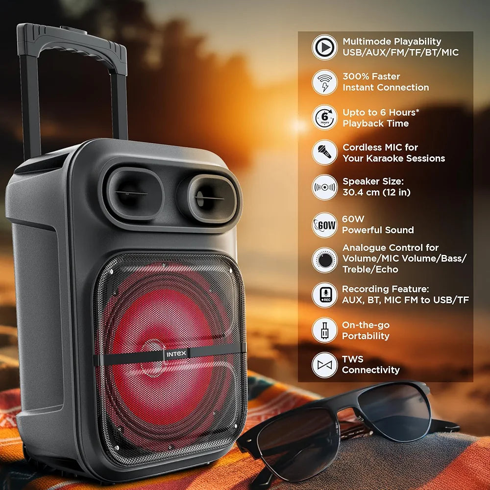 Intex Thriller 600 Bluetooth Trolley Speaker
