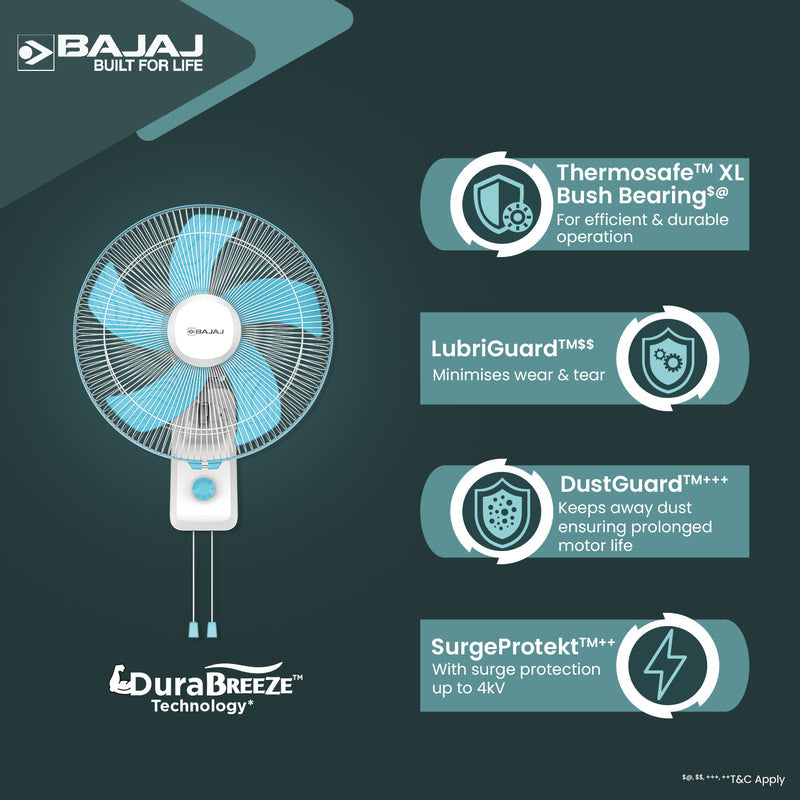 Bajaj Penta Robusto 400mm Wall Fan