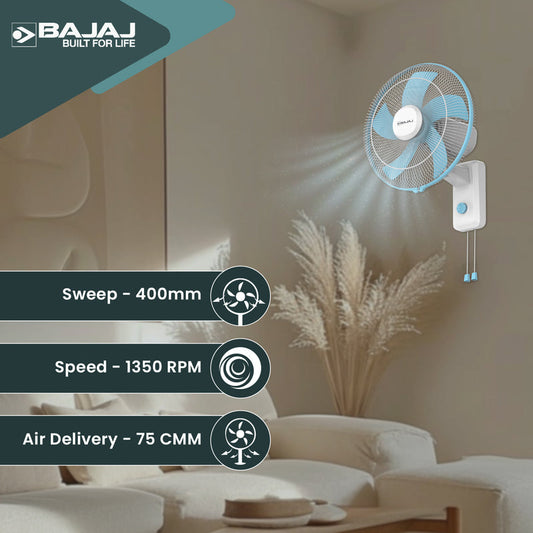 Bajaj Penta Robusto 400mm Wall Fan