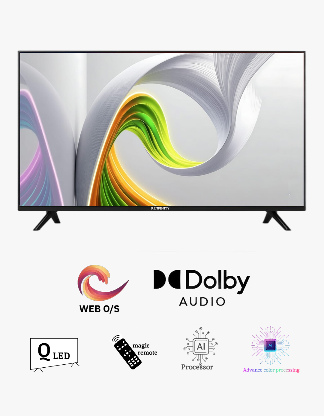 R INFINITY 32 Inch Web Os Tv