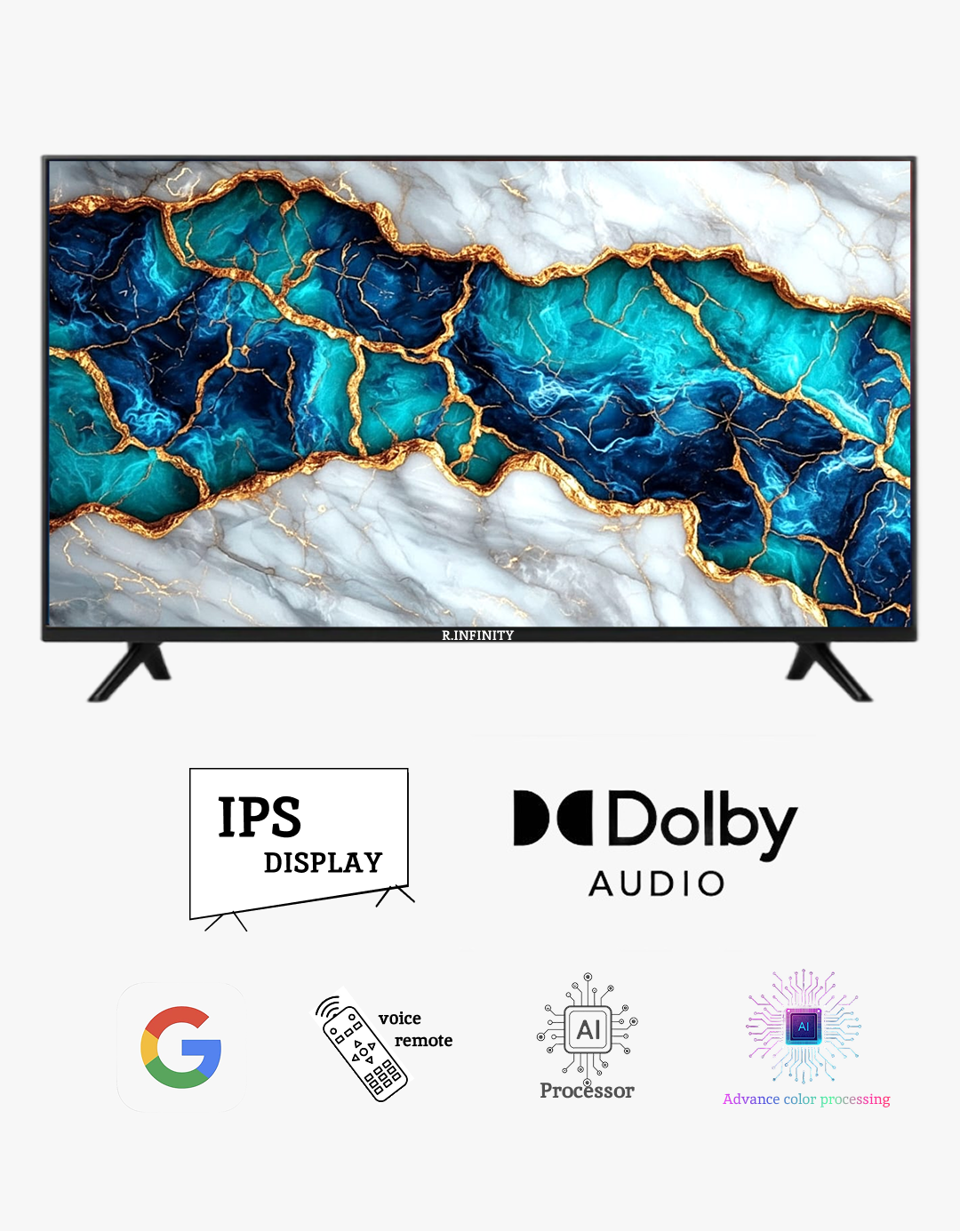 R INFINITY 50 INCH Google TV