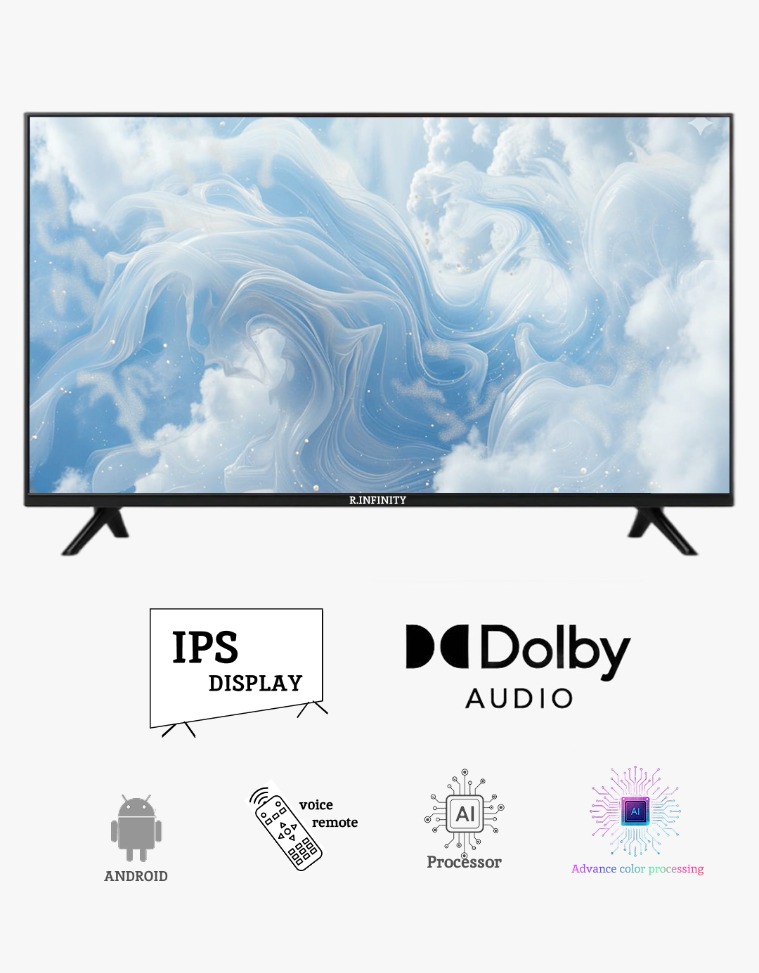 R INFINITY 55 INCH ANDROID TV