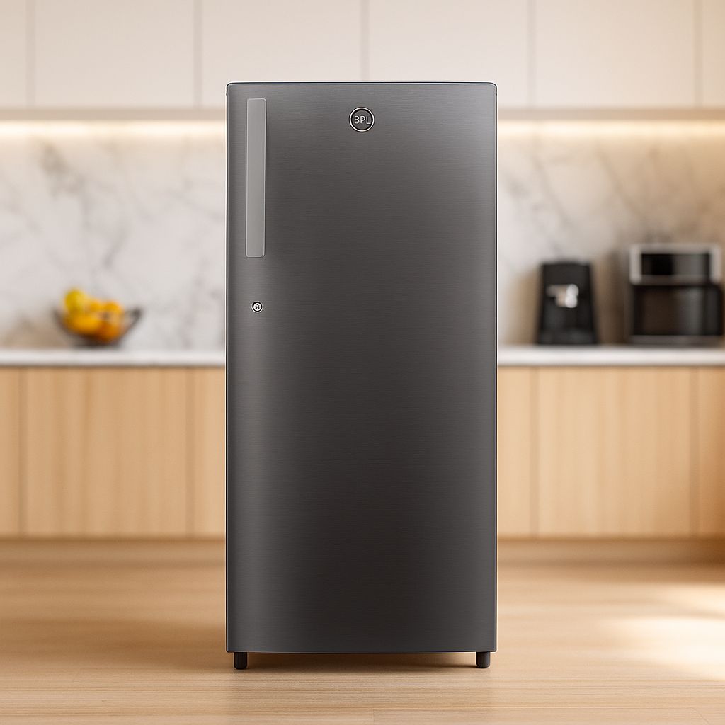 BPL BRD‑F210EAPHGD – 188L Direct Cool 1 Star Single Door Refrigerator (Steel Grey)