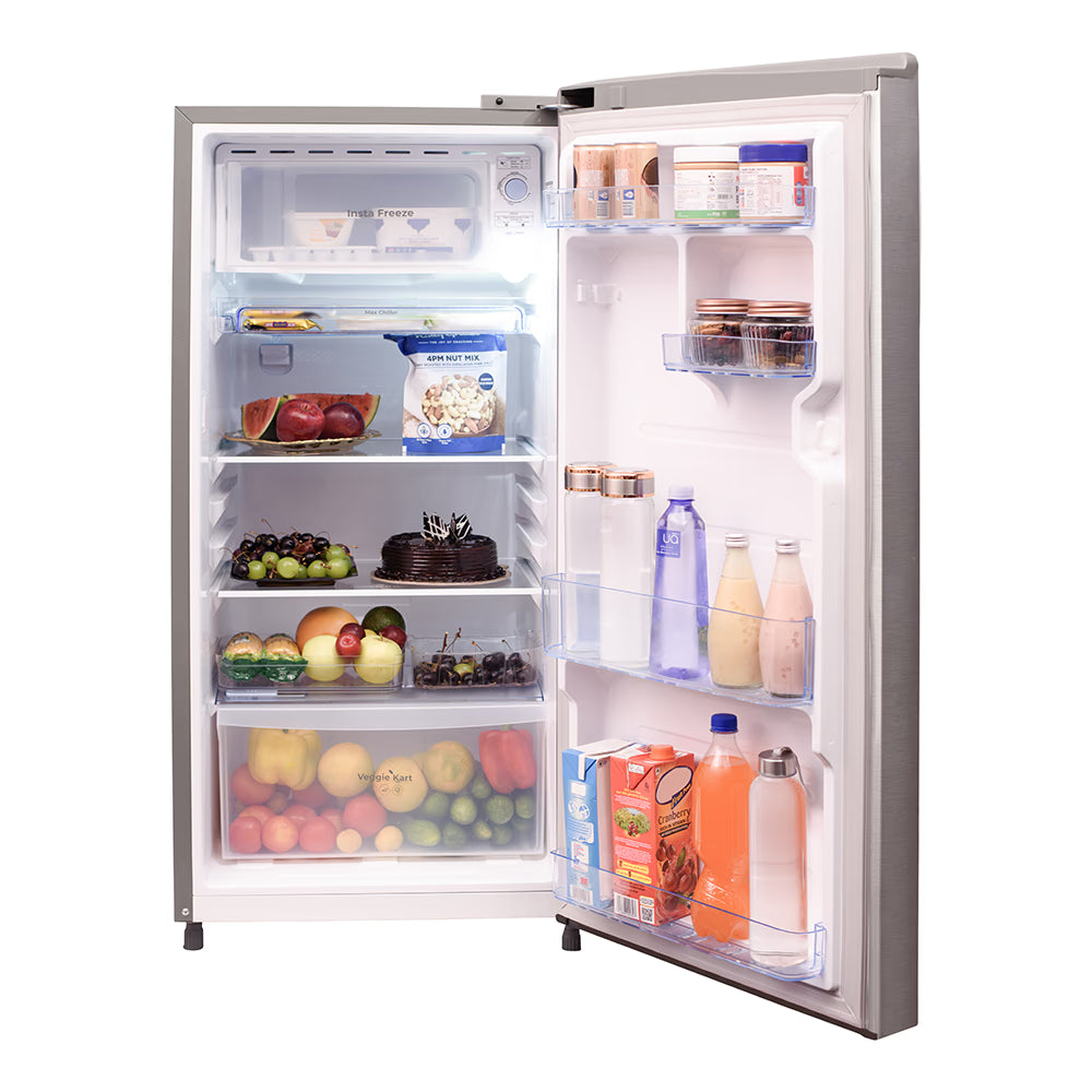 BPL BRD‑F210EAPHGD – 188L Direct Cool 1 Star Single Door Refrigerator (Steel Grey)