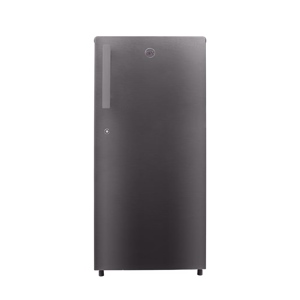 BPL BRD‑F210EAPHGD – 188L Direct Cool 1 Star Single Door Refrigerator (Steel Grey)